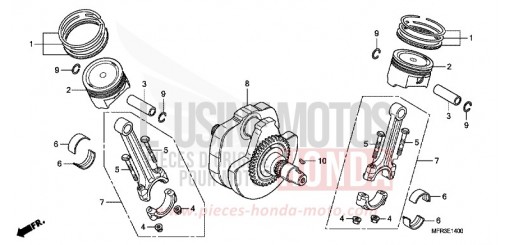 VILEBREQUIN/PISTON VT1300CXAA de 2010